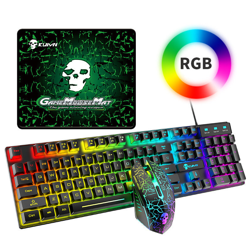 Kuiying T6RGB Gaming Keyboard & Mouse Set – Luminous Backlit