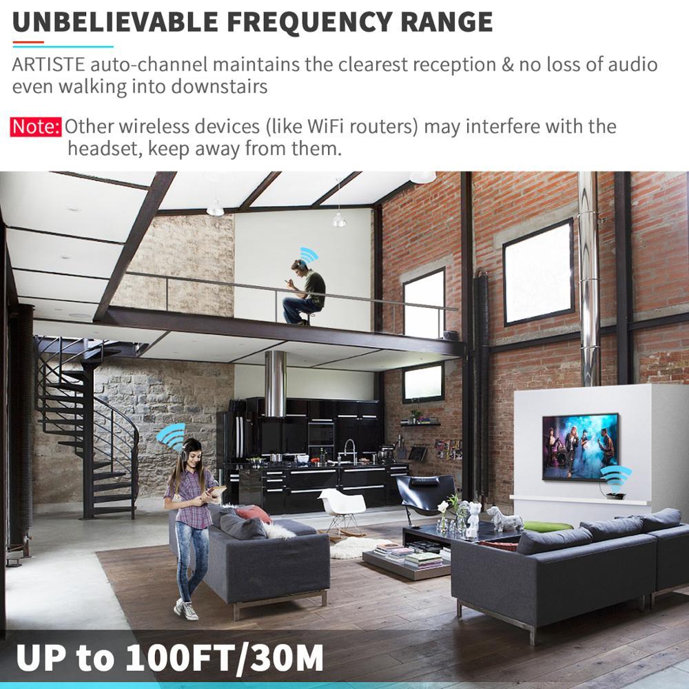 Wireless TV Headphones – On-Ear with Deep Bass