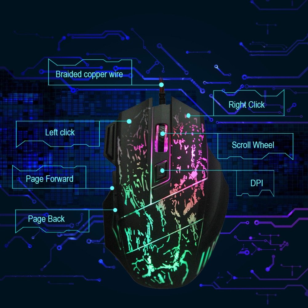 Ergonomic RGB Gaming Mouse