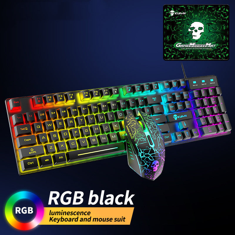 Kuiying T6RGB Gaming Keyboard & Mouse Set – Luminous Backlit
