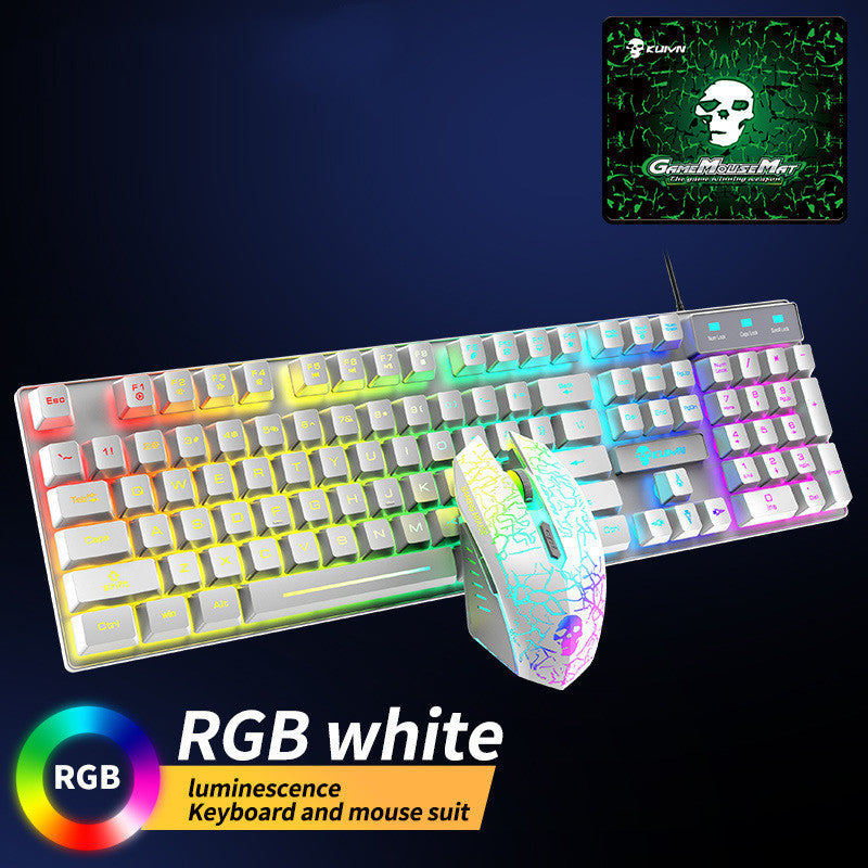 Kuiying T6RGB Gaming Keyboard & Mouse Set – Luminous Backlit