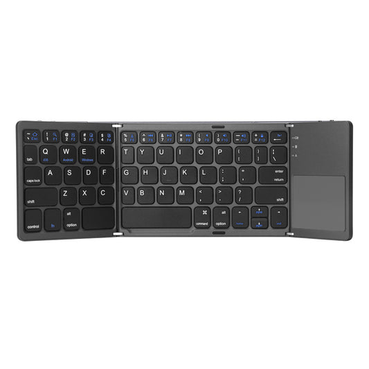 Ultra-Thin Tri-Fold Bluetooth Touch Keyboard – Portable & Wireless