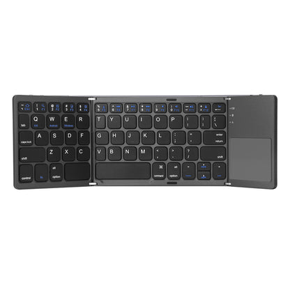 Ultra-Thin Tri-Fold Bluetooth Touch Keyboard – Portable & Wireless